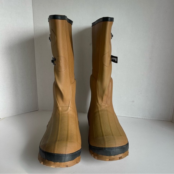 Servus Mens Size 11 Steel Shank Work Hunting Insulated 16" Rubber 2 Buckle Boot - Picture 2 of 10